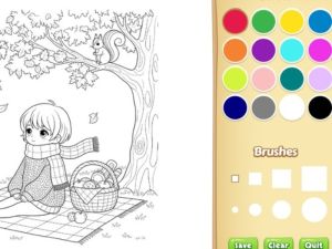 Spel Mysig målarbok för barn på nätet
