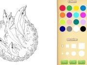 Spel Mandala målarbok för vuxna på nätet