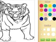 Spel Tiger målarbok på nätet