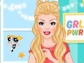 Spel Barbie ser Powerpuff på nätet