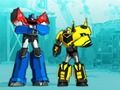 Spel Transformatorer. Robots in Disguise: Super Mini Striker  på nätet