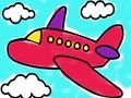 Spel Flygplansfärgbok  på nätet