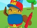 Spel Didi och vänner: Målarbok  på nätet