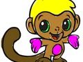 Spel Tillbaka till skolan: Monkey Coloring  på nätet