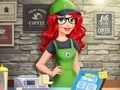 Spel Sjöjungfru barista latte konst på nätet