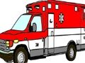 Spel Ambulansbilar målarbok  på nätet