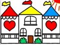Spel Tillbaka till skolan målarbok DOLLHOUSE  på nätet