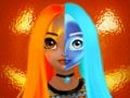 Spel Princess Halloween Makeup Halffaces Tutorial på nätet