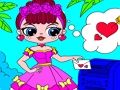 Spel Popsy Surprise Valentines Day målarbok på nätet