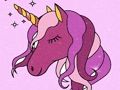 Spel Unicorn målarbok Glitter  på nätet