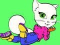 Spel Talking Angela målarbok  på nätet