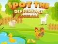 Spel Upptäck skillnaden Djur  på nätet