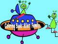 Spel Målarbok: Alien Family  på nätet