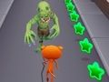 Spel Angry Cat Run Zombies Alley på nätet