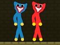 Spel Röd och blå Stickman Huggy  på nätet