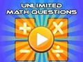 Spel Obegränsat antal matematikfrågor  på nätet