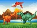 Spel Färgglada Dinosaurier Match 3  på nätet