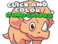 Spel Klicka och färg dinosaurier  på nätet