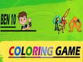 Spel Ben 10 färgläggning  på nätet