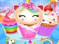 Spel Unicorn Mermaid Cupcake Matlagning Design  på nätet