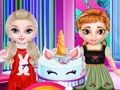 Spel Lilla Prinsessan Unicorn Cake Make  på nätet