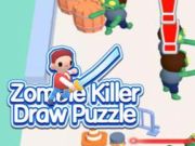 Spel Zombie Killer Draw Pussel  på nätet