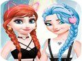 Spel Elsa och Anna sminkar sig  på nätet