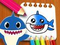 Spel Baby Shark Målarbok  på nätet