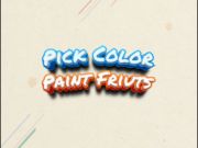 Spel Välj färg måla frukter  på nätet