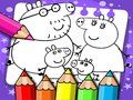 Spel Peppa gris målarbok  på nätet
