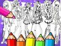 Spel Monster High målarbok  på nätet