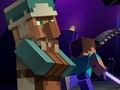 Spel Minecraft: rädda byn på nätet