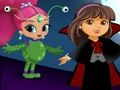 Spel Nick Jr. Halloween klä upp parad på nätet
