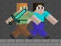 Spel Steve och Alex Dragon Egg  på nätet