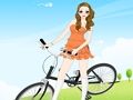 Spel Cykel flicka klä upp  på nätet