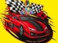 Spel Tillbaka till skolan: Race Car Målarbok  på nätet