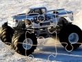 Spel Vinter Monster Truck Pussel  på nätet