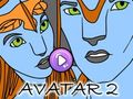 Spel Avatar 2 färgbok  på nätet