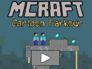 Spel Mcraft tecknad parkour på nätet