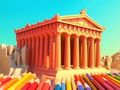 Spel Målarbok: Parthenon Temple  på nätet