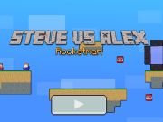 Spel Steve vs Alex Rocketman på nätet