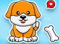 Spel Målarbok: Söt hund  på nätet
