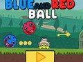 Spel Blå och röd boll  på nätet