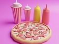 Spel Målarbok: Pizza  på nätet