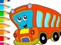 Spel Målarbok: Buss  på nätet
