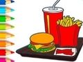 Spel Målarbok: Hamburgare  på nätet