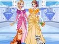 Spel Elsa & Annas Icy Dress Up  på nätet
