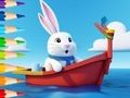 Spel Målarbok: Sailing Rabbit  på nätet