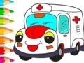 Spel Målarbok: Ambulans  på nätet