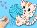 Spel Målarbok: Söt katt  på nätet